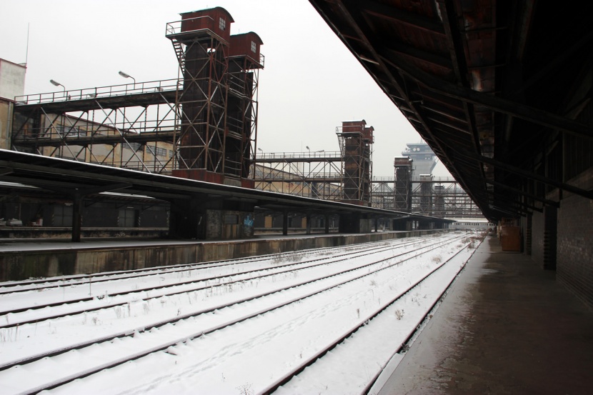 Nákladové nádraží Žižkov v lednu 2016